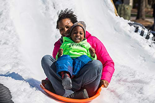 Avalanche Brands - Downhill Saucer Snow Sled Includes Durable Handles (Black 25") - Safe for All Ages