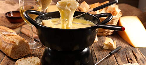 Fondue Swiss Cheese Set In Gift Box - Including Our Chefs Fondue Recipe - Bending The Distinct Flavors Of Three Classic Melting Cheeses: Emmentaler, Gruyere, And Appenzeller Cheeses #TOP3