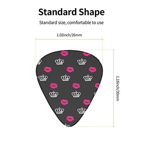 Ensemble de 12 médiators de guitare Crown And Lips pour guitare acoustique, guitare électrique, contrebasse, ukulélé - Les Beatles, Paul McCartney, John Lennon, RIngo Starr, George Harrison Ensemble de 12 médiators de guitare Crown And Lips pour guitare acoustique, guitare électrique, contrebasse, ukulélé – Image 5