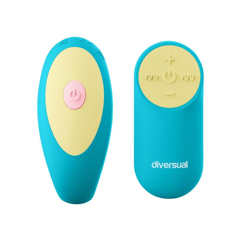 Omega, Vibrador para Parejas, Recargable USB, Control Remoto con Mando, 4 Intensidades, 7 Modos de Vibración, Silicona, Ultra Suave, Sumergible (Turquesa)