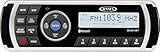 Jensen MS2013BT AM/FM/USB Waterproof Bluetooth Stereo with Streaming Audio (A2DP) & Controls (AVRCP), MP3/WMA via USB, 160W (4x40W) Maximum Power, Waterproof (IPX5), Corrosion & UV Resistant (Renewed)