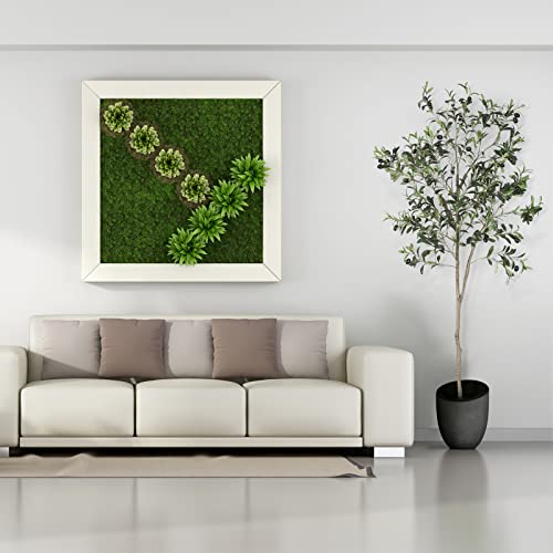 Binnny Flower Faux Olive Tree Tall Artificial Silk Tree Fake Olive Tree For Home Office Living Room Floor Decor Indoor 5.8Ft - 6 Feet #TOP5