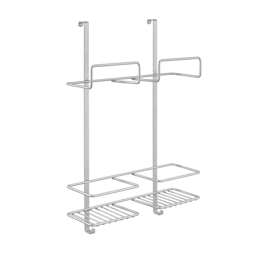 Metaltex Broomy Door Hanger, Silver