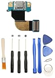 Games&Tech USB Charger Charging Port Dock Flex Cable Replacement Repair Part + Tools for Samsung Galaxy Tab 3 8.0 SM-T310