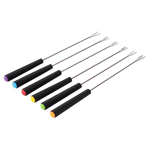 OUNONA 3sets Cheese Forks for Chocolate Dipping Fruit Picks Party Supplies for Bbq Baking and Catering Events 6pcs*3