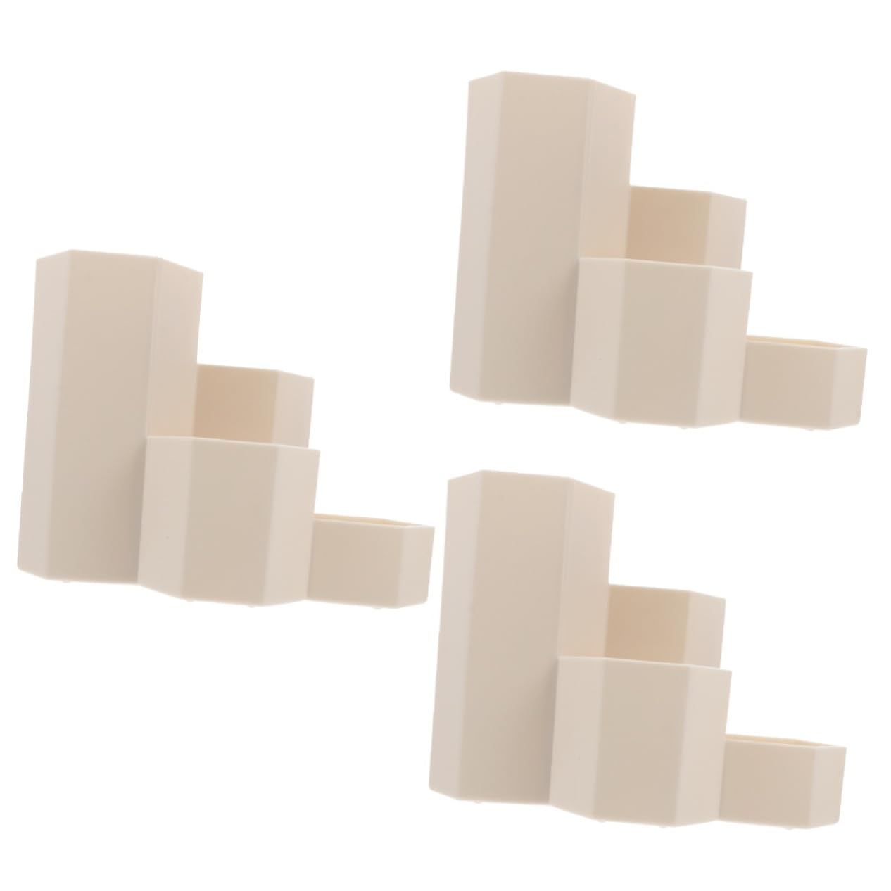Porte-stylo hexagonal Lurrose en lot de 3 pots de rangement pour bureau et pinceaux