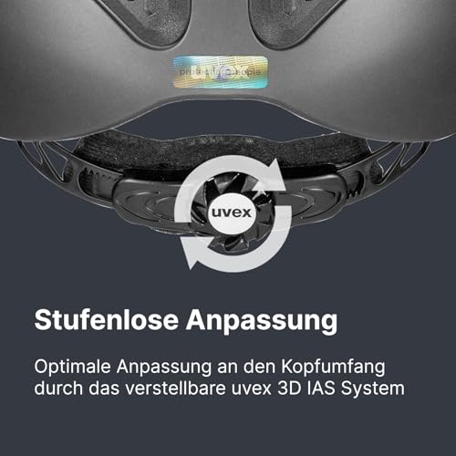 uvex exxential III - Leichter Unisex Reithelm - individuelle Größenanpassung - Anthracite mat XS-S