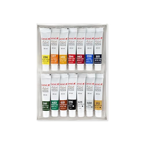 Image of Artist Acrylic Colours 14 Shades x 20ml