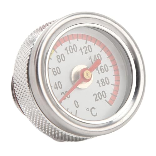 Oil Temperature Gauge Kit, Oil Pressure Gauge, M20 X 1.5 Engine Oil Temperature Gauge 0 to 200? Easy Installation Durable Metal Motorbike Oil Temp Gauge