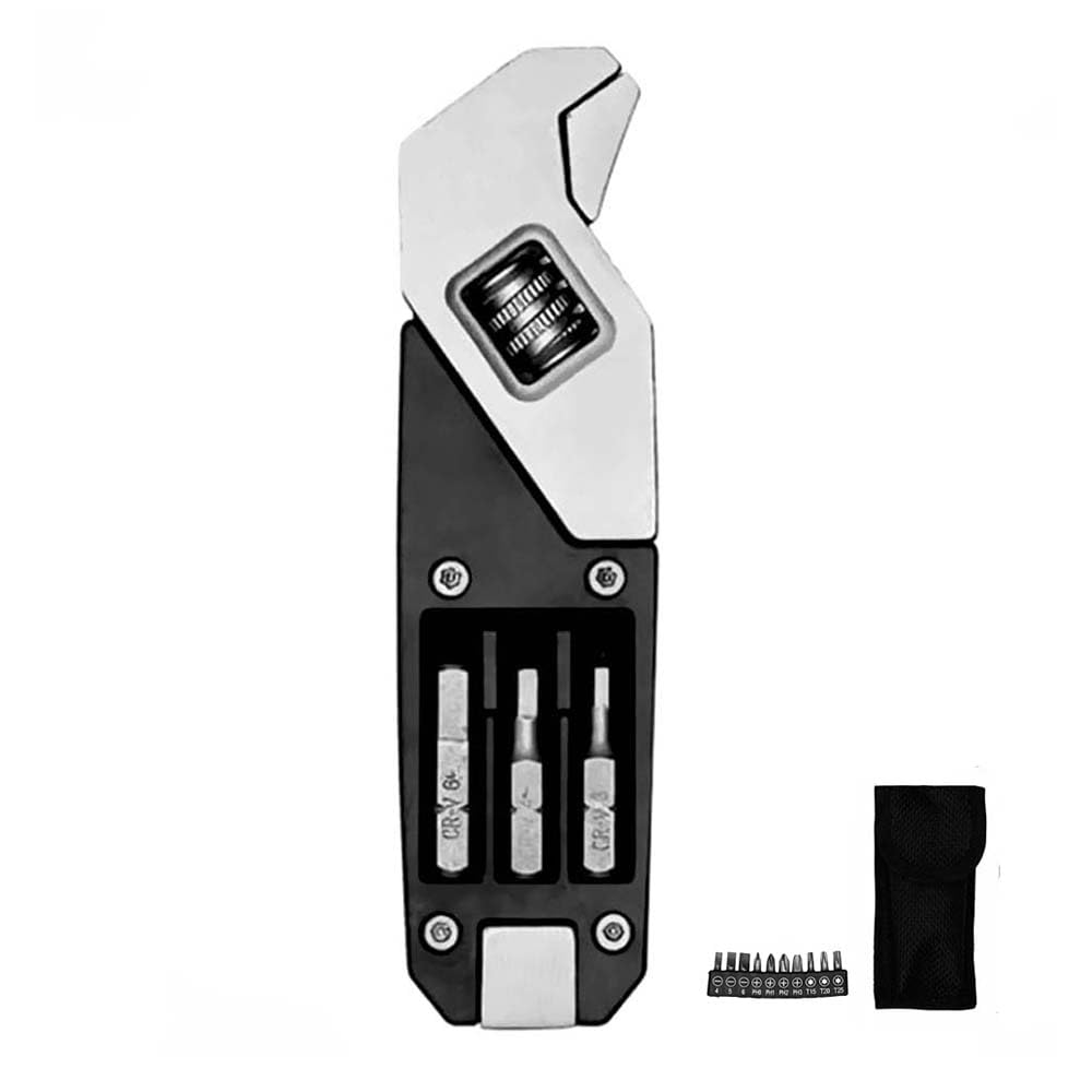 Tournevis multifonctions lot de 10 avec pince noire et argent pour bricolage maison
