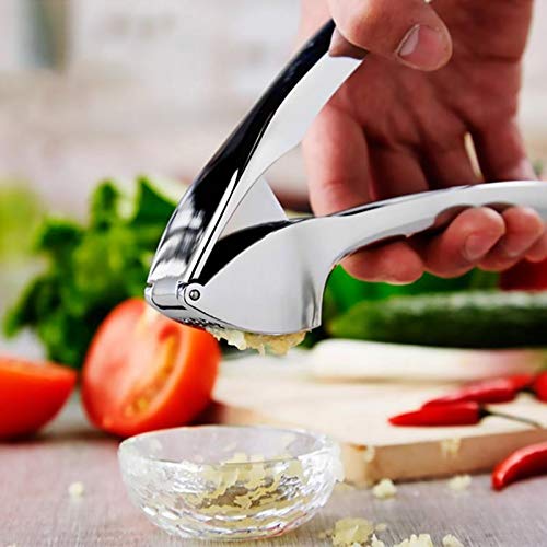 Garlic Press Mincer Chopper Utensil Kitchen Crusher Presser Pefect for Mince Cloves and Ginger