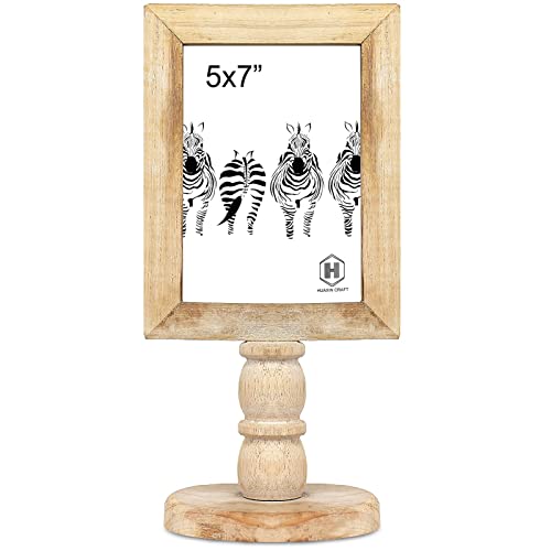 Huaxin Craft H Picture Frames 5X7 Wood Rustic Retro Distressed Farmhouse Country With Base, Photo Frame Stand Table Top. #TOP11