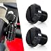 Xitomer Aluminum M10x1.5 Mirror Hole Plugs, For BMW R nine T scrambler, S1000R, S1000XR, R1200GS / ADV, F650GS, F800GS, F800R, K1300R, R1200R, Mirror Blanking Plugs/Covers/Caps Black(Flat head)