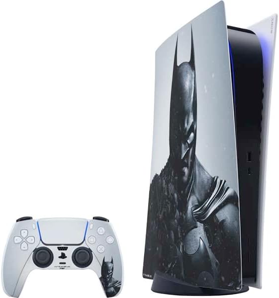 Skinit Decal Gaming Skin Compatible with PS5 Digital Edition Bundle - Officially Licensed DC Comics Arkham Origins Batman in Action Pose Design