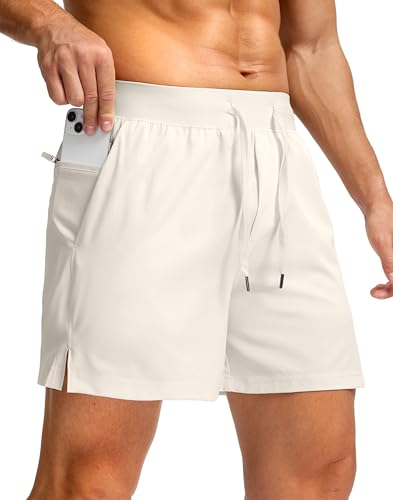 Image of Soothfeel Men's Running Shorts with Zipper Pockets 9 inch / 7 inch / 5 inch Quick Dry Eight Basketball Gym Workout Athletic Shorts