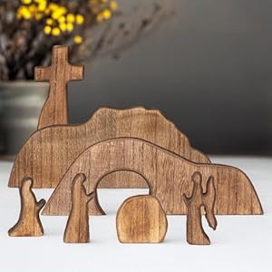 Nerosunemptytombeastersceneandcrossdecorationwoodeneasterresurrectionscenecrossjesustombtraysetjesusnativityscenedecorforreligioushomeofficetabletop Urban Country Home Decor Nerosun empty tomb easter scene and cross decoration wooden easter resurrection scene cross jesus tomb tray set jesus nativity scene decor for religious home office tabletop urban country home decor