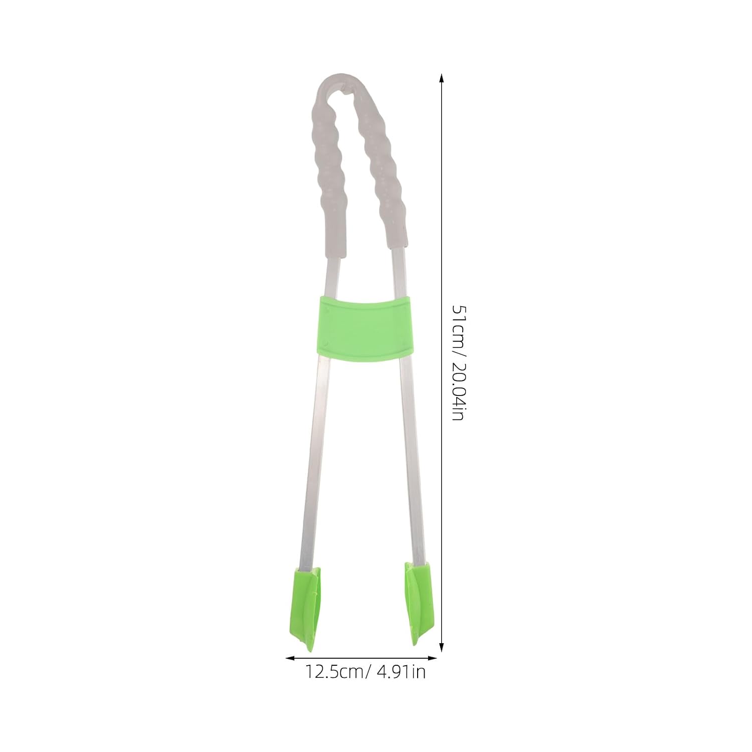 Outdoor Sanitation Trash Grabber Tool with Long Handle, Reusable Garbage Clamp Pickup Tong for Waste Paper Collection, Small Green Magnetic Litter Picker for Cleaning Random Color