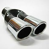 Das ist universal Endrohr. er ist versucht, und 99% der Autos passt. Aber immer noch sicher zu sein, überprüfen Sie bitte die Masse, die wir zur Verfügung stellen und vergleichen sie mit den Messungen von Ihrem Auto Auspuffrohr