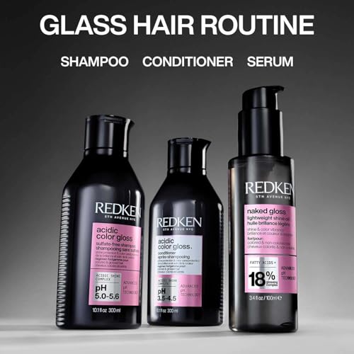 Image of Redken Acidic Color Gloss Conditioner, 300 ml | Professional Conditioner for Color Protection. Seals the cuticle to lock in shine for a smooth, glossy finish.