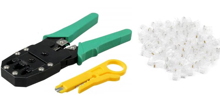3 in 1 Modular Crimping Tool, Rj45, Rj11 Cat5e/cat6 LAN Cutter 3 in 1 Modular Crimping Tool, Rj45, Rj11 Cat5e/cat6 LAN Cutter Manual Crimper Along with (25 PCS RJ45 Connectors) (B0BYZY5MCX) Amazon Price History, Amazon Price Tracker