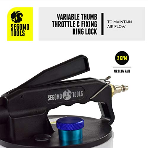 Segomo Tools 2L Standard & Abs Vacuum Brake Bleeder & Clutch Vacuum Bleeder Pump Kit | 2L Brake Fluid Extractor | Brake Bleeder Pump | Brake Bleeding Kit | Brake System Bleeding Tools - Vbb01 #TOP4