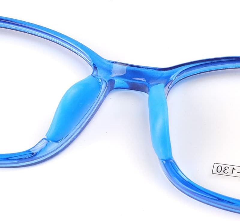 Miniatura 3 de QYAJS Marco de anteojos para niños, marco óptico TR90, flexible, flexible, flexible, de una sola pieza, gafas seguras para niñas y niños, Azul