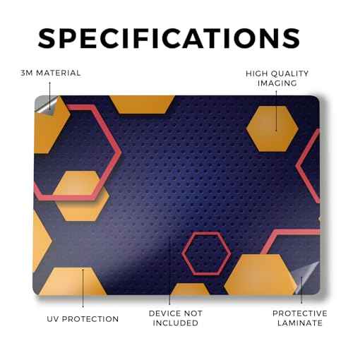 Image of Laptop Skin Compatible with Alienware M18 R2 (2024) - Complimentary Hex - Premium 3M Vinyl Protective Wrap Decal Cover - Easy to Apply | Crafted in The USA by MightySkins