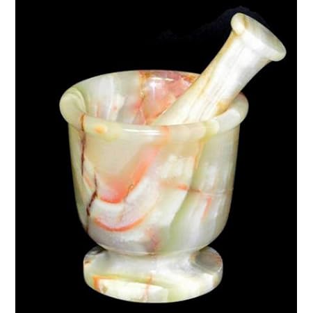 Amazon Com Large White Onyx Stone Mortar And Pestle Set 5 Inch Kitchen Dining