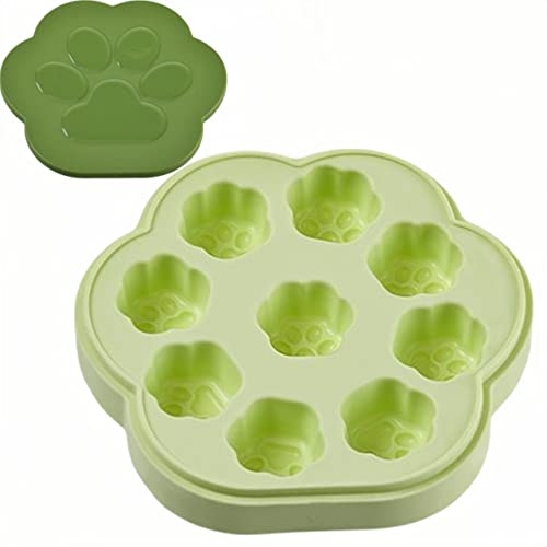 Bandeja de cubos de hielo silicona con tapa verde miniatura 1