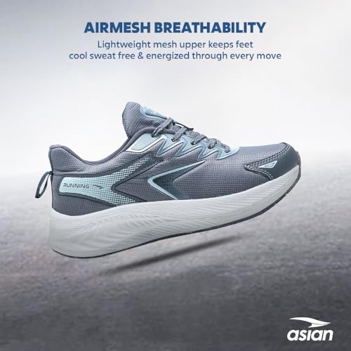 Image of ASIAN Boss-26 Running Shoes for Men | Lightweight Casual Sports Shoes for Walking, Jogging, Gym Boys Stylish Sneaker with Breathable & Anti-Slip Durable Sole