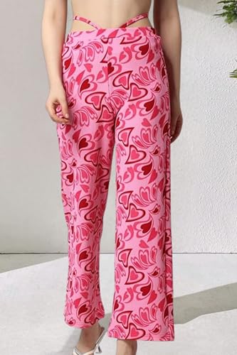 Image of POPWINGS Formal Casual Solid Trousers for Women || Work Trousers for Women || Pull On Trousers for Women || High Waist Women Trousers for Summer