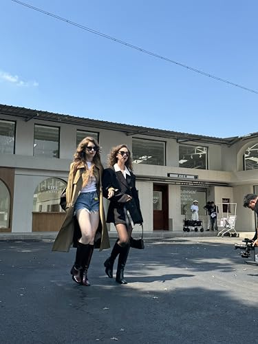 MUCCCUTE Knee High Boots for Women - Square Toe Chunky Block Heel Boots with Side Zipper Pull On Tall Boot3