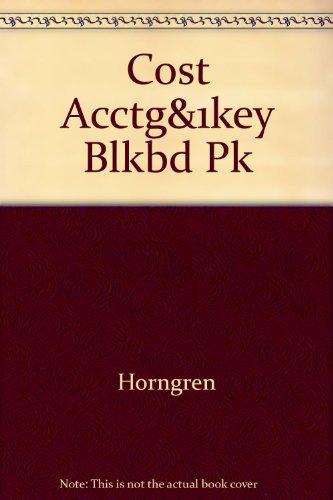 Cost Accounting 0131694278 Book Cover