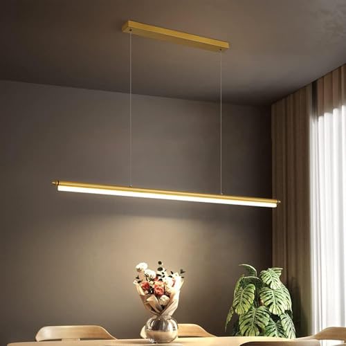 Lampe suspendue design moderne table à manger lustre droit LED 19W