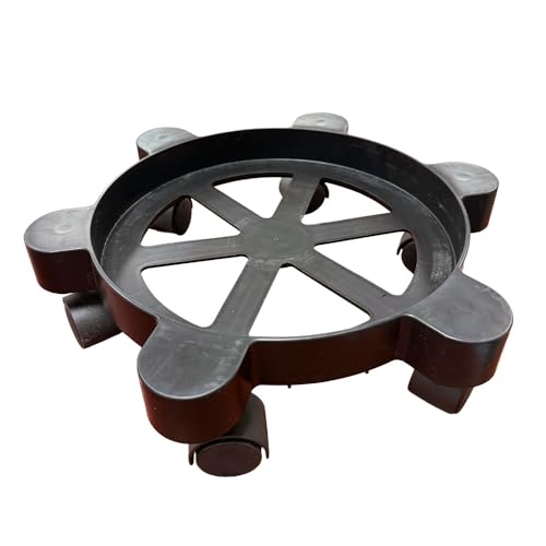 5 Gallon Black Plastic Bucket Dolly with Casters