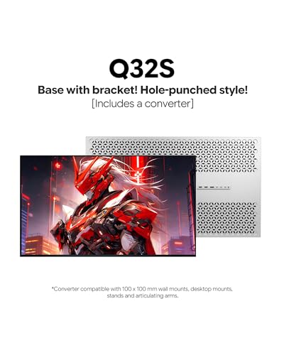 Image of Q32S 32 inch 4K 240Hz QD-OLED Glossy Gaming Monitor, 0.03ms, 99% sRGB, 99% DCI-P3, 10-Bit Color, HDR, 1500000:1 Contrast Ratio, Eye Care (Honeycomb - Without Stand x2)