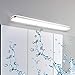 Kimjo Lampe Miroir LED 9W 42CM Blanc Froid, Applique Miroir Salle de Bain IP44 Étanche 6000K 600LM, Acrylique Lampe Applique LED Moderne Lampe Armoire Luminaire Salle de Bain