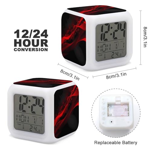 Despertador inteligente digital para evitar retrasos con pantalla LED y luz de noche relajante 3