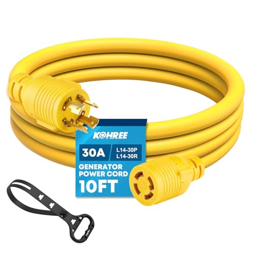 Kohree 30 Amp Generator Extension Cord 10FT
