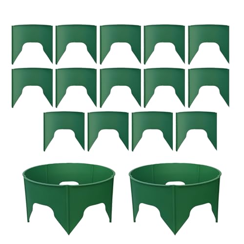 Pflanzenringe für den Außenbereich, rund, tief, Bewässerung, kreisförmig, wiederverwendbar, für Garten, Pflanzenschutz, Wachstumsringe, für Balkon, Hof, Gewächshaus, Tomaten, Pfeffer, Strauch