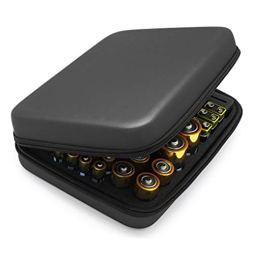 CHERO Battery Organizer Substitutes Battery Case Storage Bag Hard Case Carrying Bag Holder-Holds