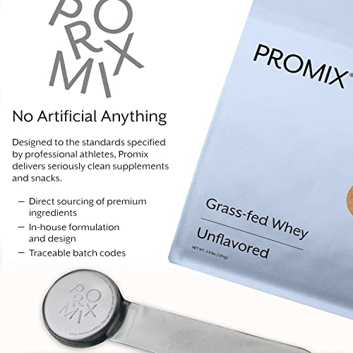 Image of ProMix Nutrition Whey Protein Powder, Unflavored - Grass-Fed - Post Workout Fitness & Nutrition Shakes, Smoothies, Baking & Cooking Recipes - Gluten-Free & Keto-Friendly - 5 Pound (Pack of 2)