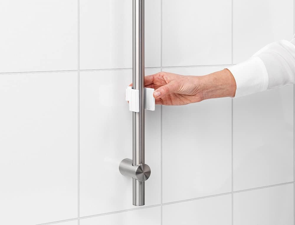 Brabancia Shower Caddy Shower Bar Rack Bathroom Organizer White 280764 Regular