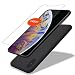 GARLEX-iPhone Xs Max Silicone Case, Ultra Thin Liquid Gel Rubber Phone Cover Case with Hybrid Protection Compatible with iPhone Xs Max 6.5 Inch (2018), Black