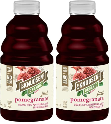 R.W. Knudsen Organic Pomegranate Juice from Concentrate, 32 fl oz (Pack of 2)