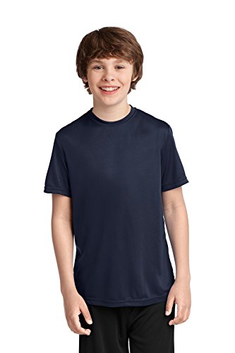 Port & Company Youth Essential Performance T-Shirt, Deep Navy, Medium