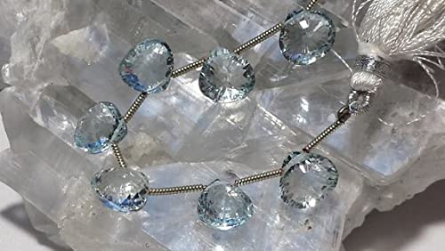 Perles briolettes azur LKBEADS de 4 pouces pour créer un cadeau d'anniversaire mémorable