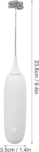 Miniatura 7 de Espumador de leche de mano, funciona con pilas, espumador de leche, batidor de huevos para el hogar, para café, café con leche, chocolate caliente,