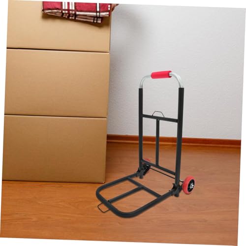 Carretilla plegable portátil con ruedas para equipaje miniatura 6