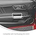 Linskip Interior Door Organizer Tray for Ford Mustang Ecoboost, GT, Dark Horse 2024 2025 2026+, Door Side Inserts for Mustang Interior Accessories(Black)